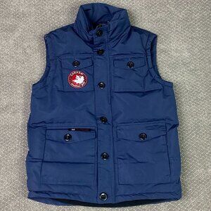 Canada Weargear Vest Boy's Youth XL 18/20 Blue Puffer